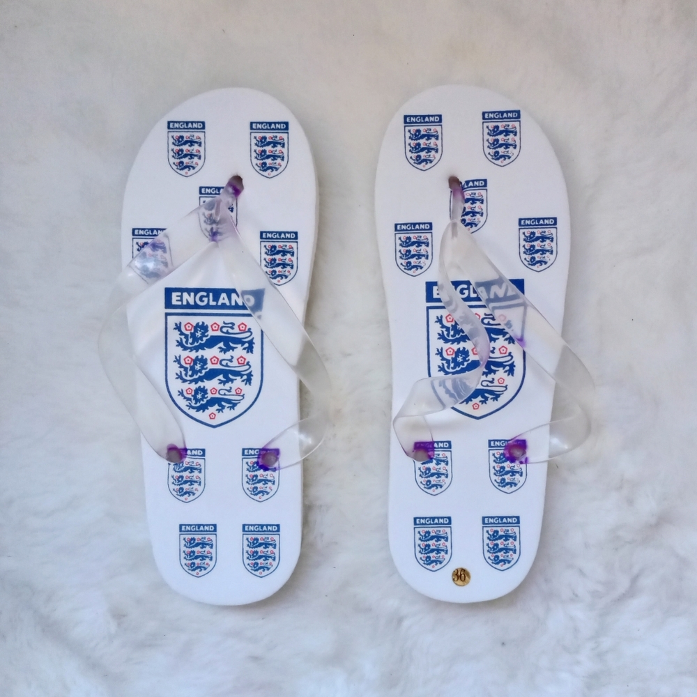💮3/$20💮 England Football Team Flip Flops